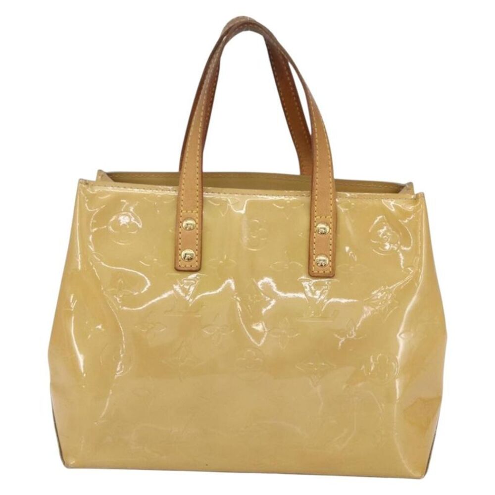 Louis Vuitton Reade Monogram Vernis Beige Patent_Leather Handbag